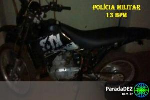 PM de Paranaíba recupera moto furtada