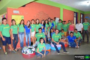 Exposição de projeto de materiais recicláveis na Escola José Garcia