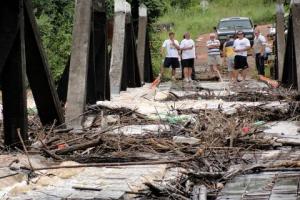 Estado precisa de R$ 35 milhões para recuperar 37 pontes afetadas pelas chuvas